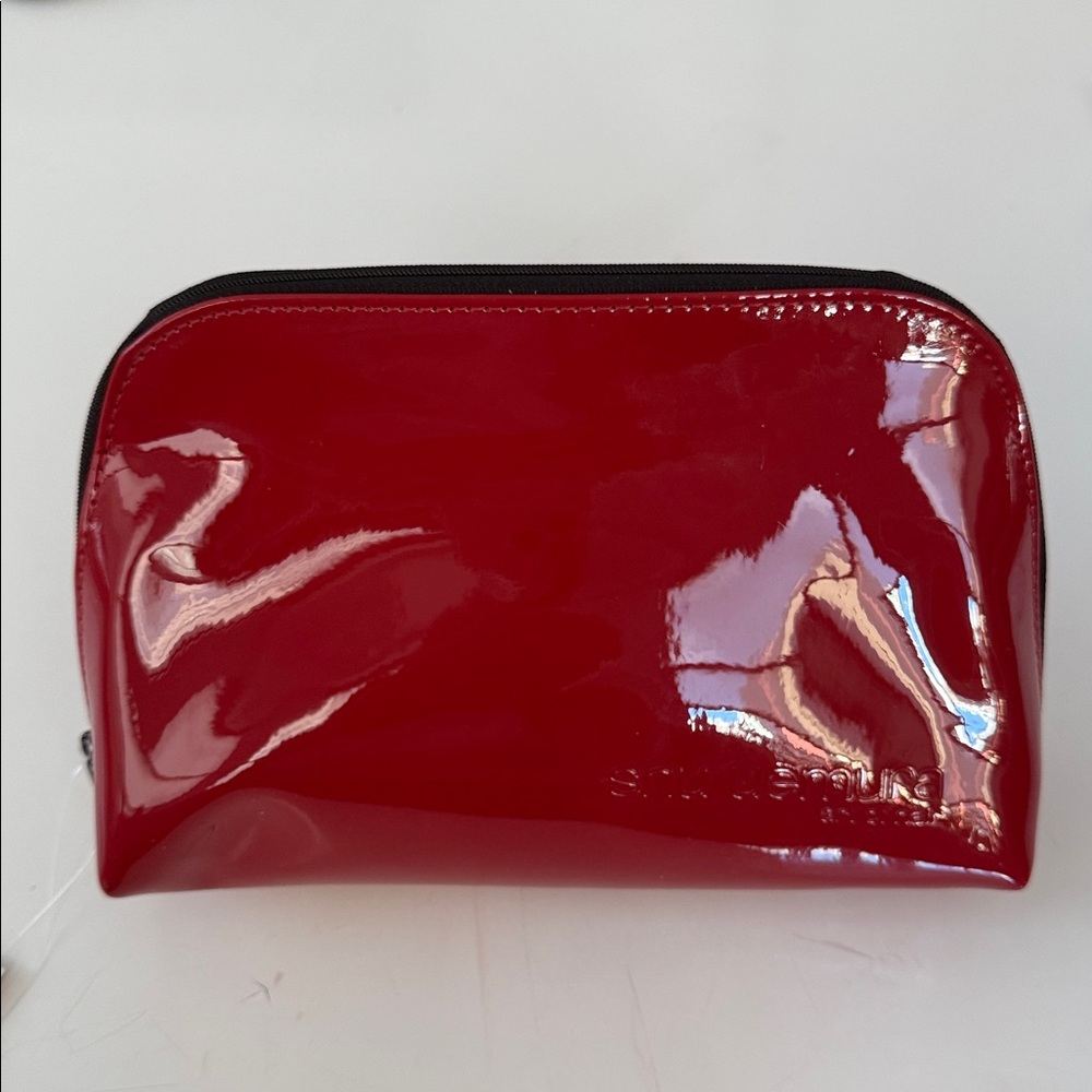 NWT Shu Uemura red cosmetic case. Waterproof